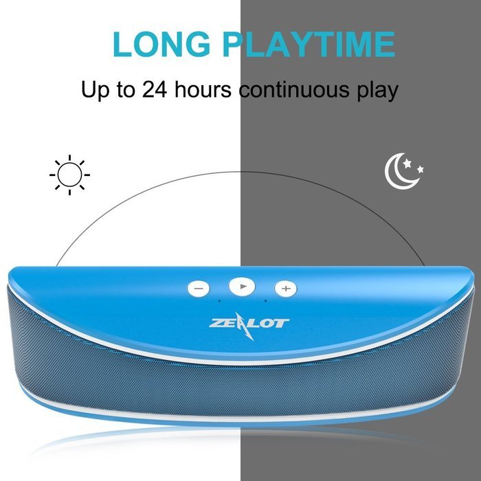 Bluetooth Speakers, ZEALOT S2 Portable Wireless Speakers, Desktop Computer Speakers with Enhanced Bass, Build... N15