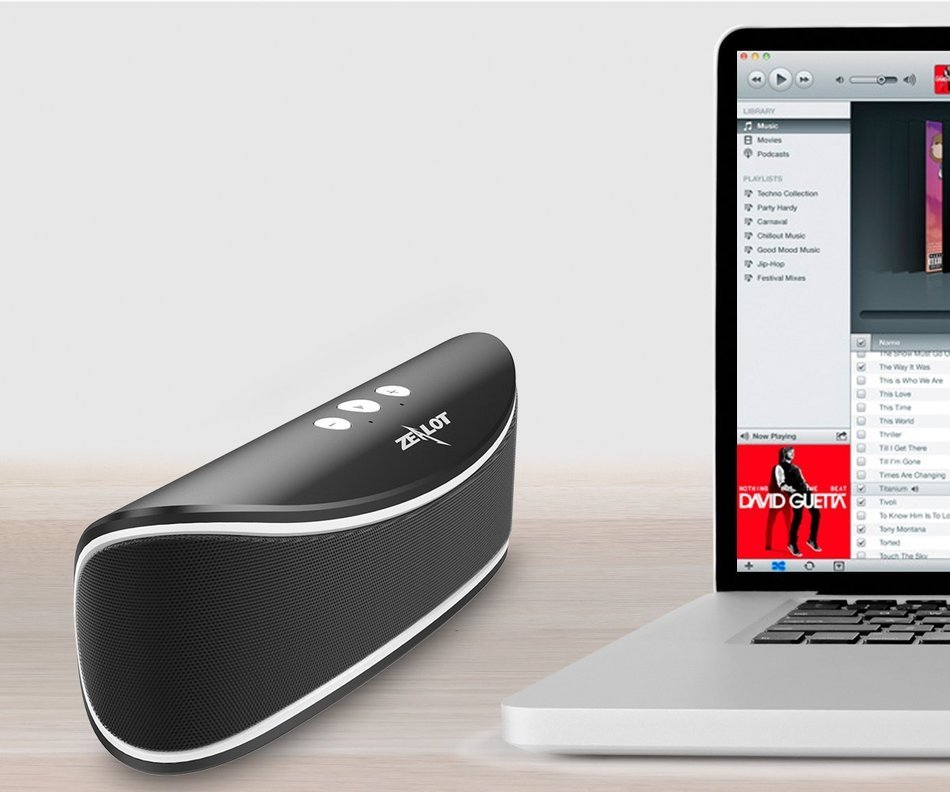 Bluetooth Speakers, ZEALOT S2 Portable Wireless Speakers, Desktop Computer Speakers with Enhanced Bass, Build... N21
