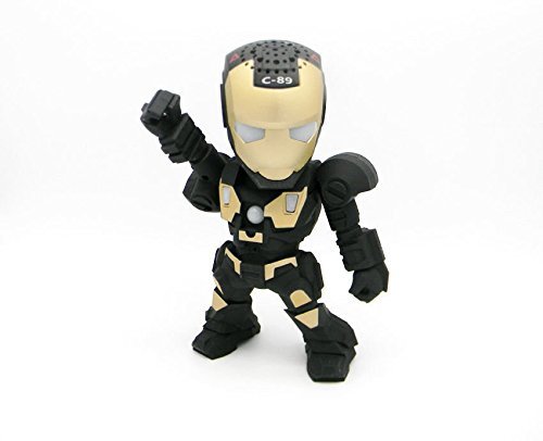 New Iron Man Wireless Bluetooth Speaker C-89 Mini Portable Children Style LED Light Speakers Stereo Music Player... N13