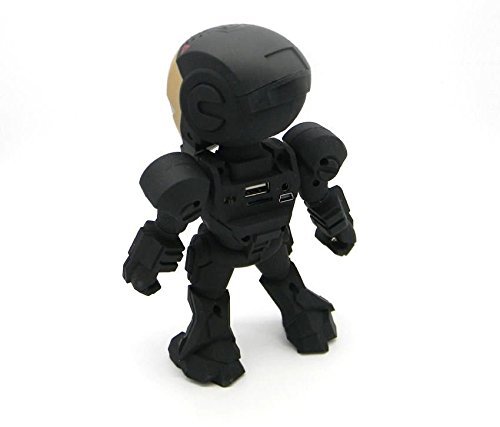 New Iron Man Wireless Bluetooth Speaker C-89 Mini Portable Children Style LED Light Speakers Stereo Music Player... N14