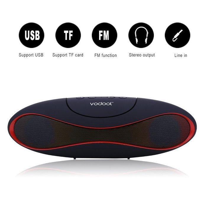 Vodool Bluetooth 3.0 Portable Wireless Bluetooth Speakers ,Waterproof Shockproof Dustproof Speaker 2000mAh ,Waterproof... N13