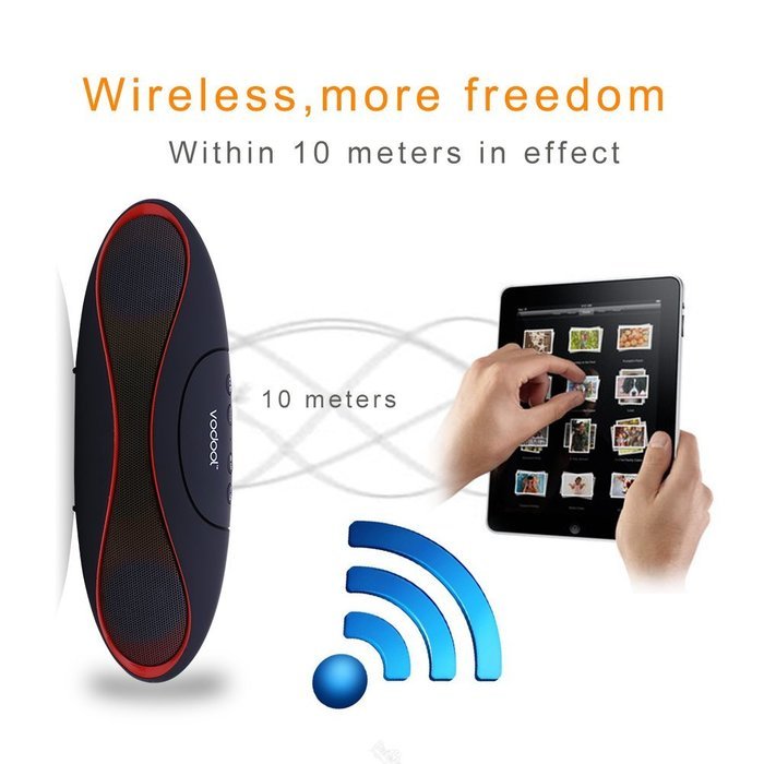 Vodool Bluetooth 3.0 Portable Wireless Bluetooth Speakers ,Waterproof Shockproof Dustproof Speaker 2000mAh ,Waterproof... N14