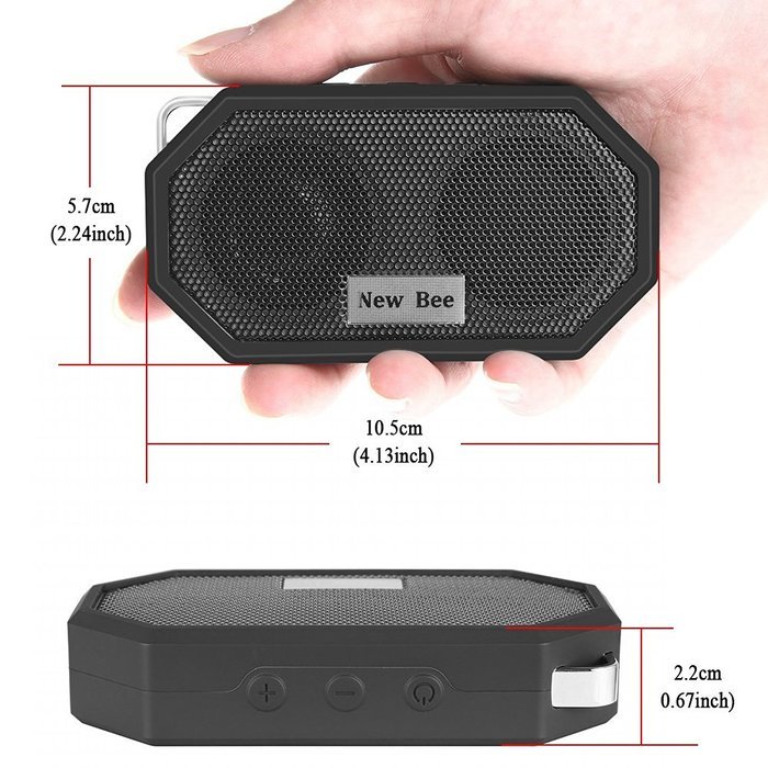 VersionTech Bluetooth 4.0 Waterproof IP66 Speaker, Portable Wireless Outdoor & Shower Stereo Speaker for iPhone... N3