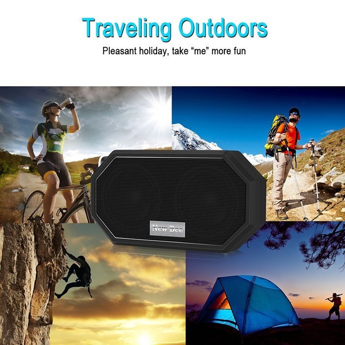 VersionTech Bluetooth 4.0 Waterproof IP66 Speaker, Portable Wireless Outdoor & Shower Stereo Speaker for iPhone... N7