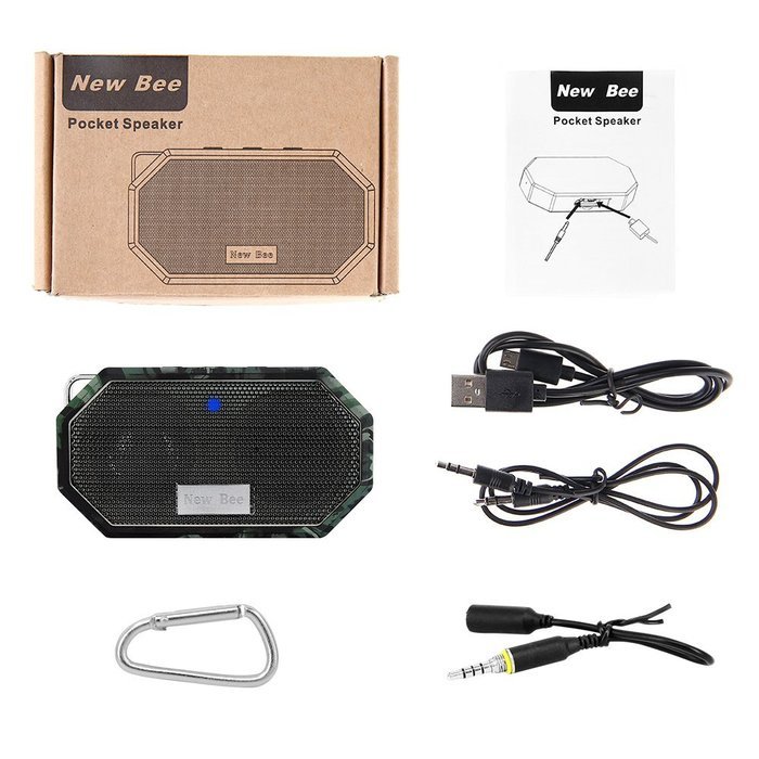 VersionTech Bluetooth 4.0 Waterproof IP66 Speaker, Portable Wireless Outdoor & Shower Stereo Speaker for iPhone... N18