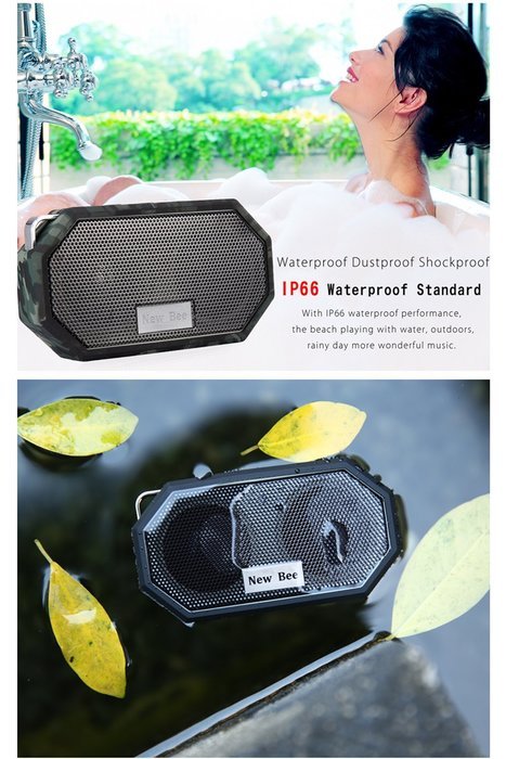 Portable Wireless Bluetooth Speakers - Willful Outdoor Wireless Speakers Waterproof with Subwoofer,Microphone,... N29