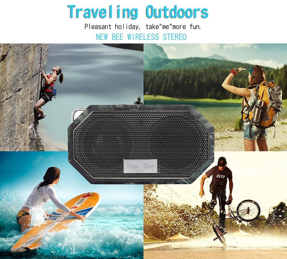 Portable Wireless Bluetooth Speakers - Willful Outdoor Wireless Speakers Waterproof with Subwoofer,Microphone,... N30