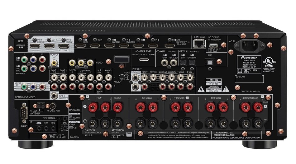 Pioneer Elite SC-87 9.2-Channel Class D3 Network A/V Receiver with HDMI 2.0 + Sennheiser HD201 Lightweight Over-Ear... N3