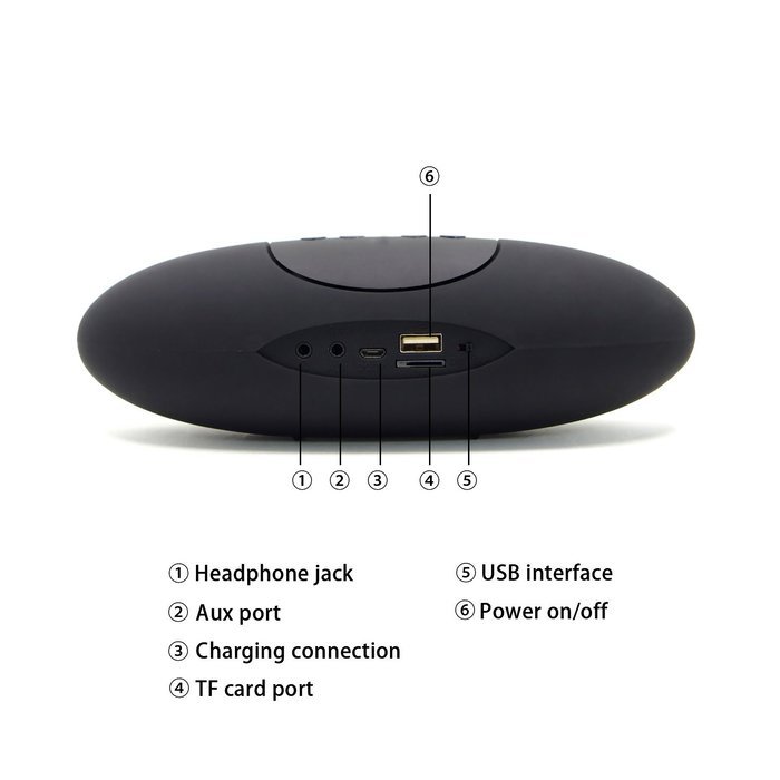 JS-BASE Bluetooth 3.0 Speaker with NFC, Wireless Portable Stereo Sound Speaker with Microphone,Support FM & TF... N4