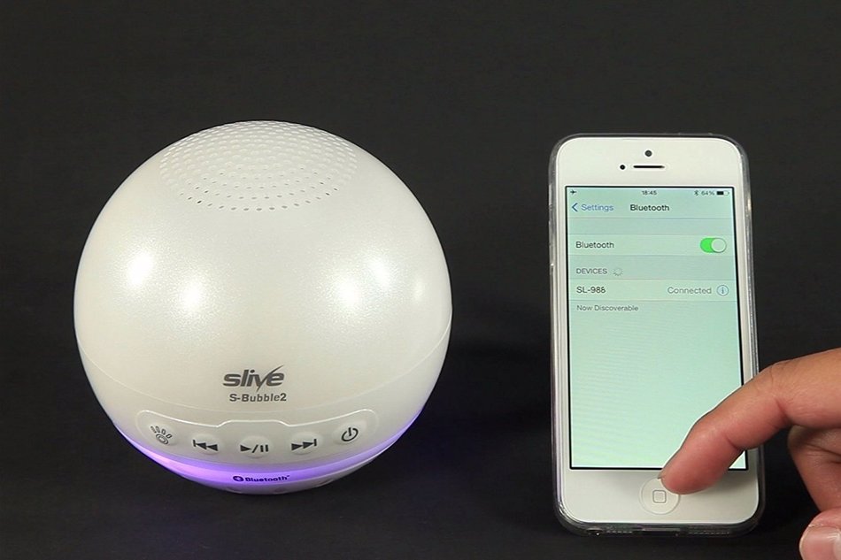 Slive S-Bubble2 : Floating Waterproof Bluetooth Speaker, White N2