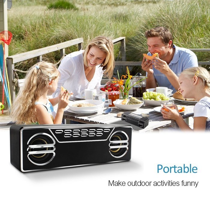 Maono Rechargeable Bluetooth 3.0 Speaker,Wireless Speaker with Enhanced Bass, Dual Drive Stereo Sound, Built-in... N7