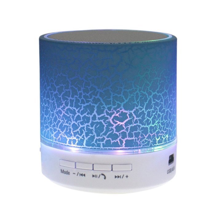 Bluetooth Speaker, Mini Portable Bluetooth Wireless Speaker with Colorful LED Light and Build-in Mic, Support...