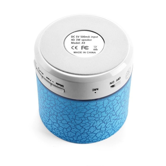 Bluetooth Speaker, Mini Portable Bluetooth Wireless Speaker with Colorful LED Light and Build-in Mic, Support... N6