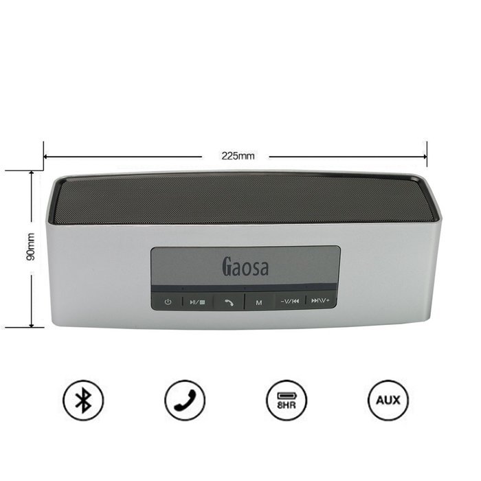 Portable Bluetooth Speaker, SUFUM High-performance Cubic Wireless Mini Stereo Speakers for iPhone,Samsung,LG,iPad... N10