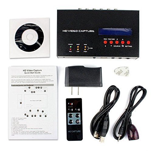 1080P HD Video Capture EZCAP 283S HDMI Ypbpr CVBS Video Recorder to USB Disk HDD for XBox One/360 PS3/PS4 Wii... N8