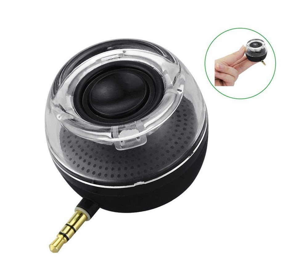 Deli F10 Portable Compact Mini Speaker, Four Times of the Normal Volume, 3.5MM Audio Input, for iPhone Android...