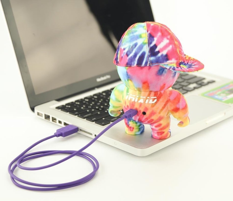 Imixid Audiobots 7.0 Bluetooth Powered Speakerbot (Tye Dye)