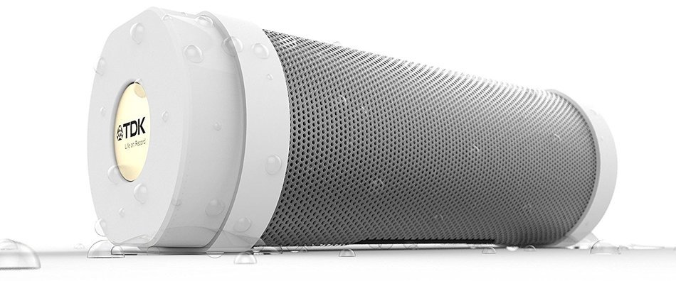 TDK Life On Record A28 Trek Flex Weather Resistant Portable Wireless Bluetooth Speaker - White