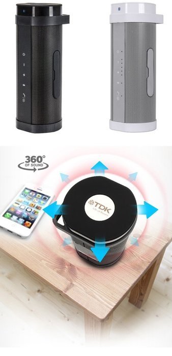 TDK Life On Record A28 Trek Flex Weather Resistant Portable Wireless Bluetooth Speaker - White N7