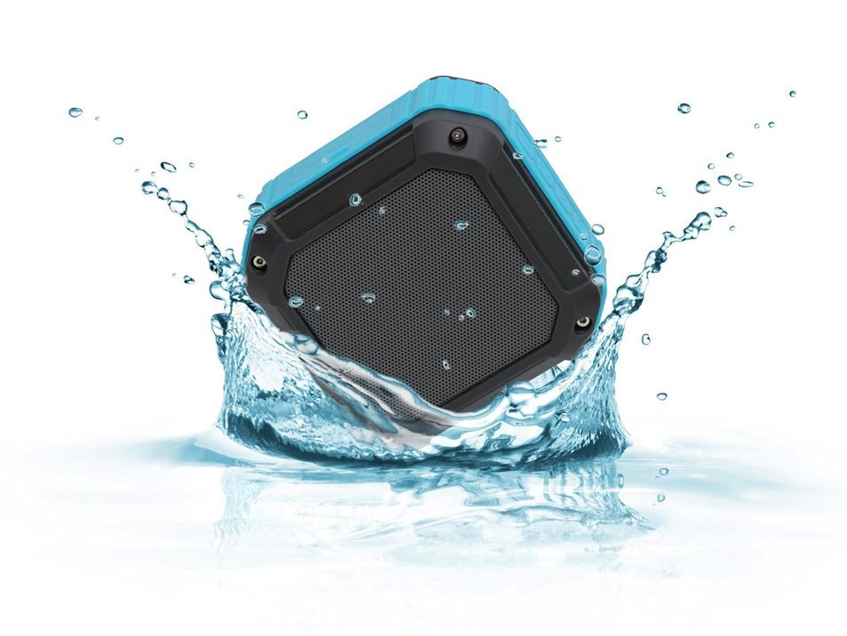 SoundPlus S100 Portable Outdoor Bluetooth 4.0 Waterproof Speaker &ndash; 5V 800mAh Battery Delivers 8-Hour Play Time...