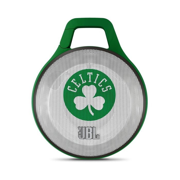 JBL JBLCLIPCELTICSAM Ultra Bluetooth Speaker w/Integrated Carabiner, Boston Celtics
