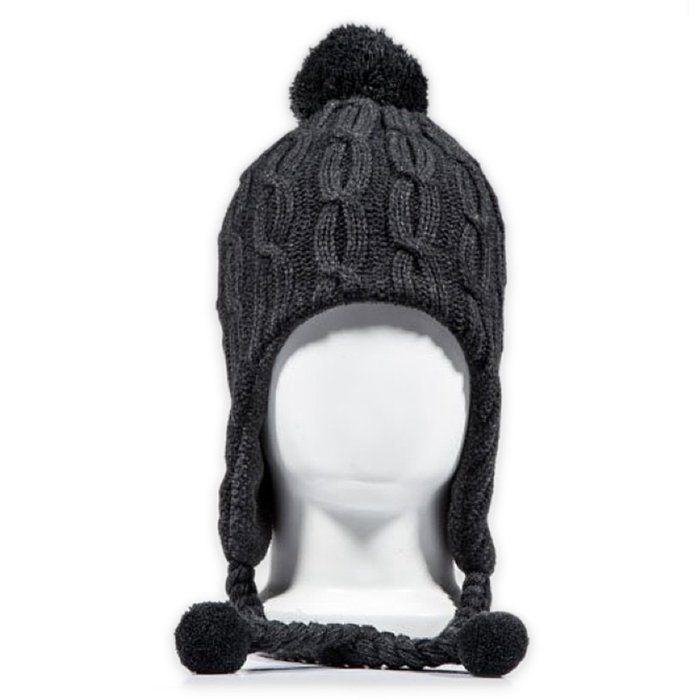 Tenergy Wireless Bluetooth Hands-Free Beanie (PINK & GREY) with PomPoms and Earflaps (built-in stereo speakers... N6