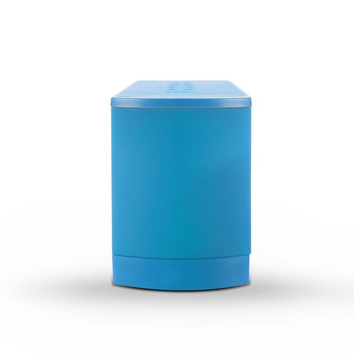 iLuv Rechargeable Splash-resistant Stereo Bluetooth Speaker with Jump-Start Technology-Blue N6