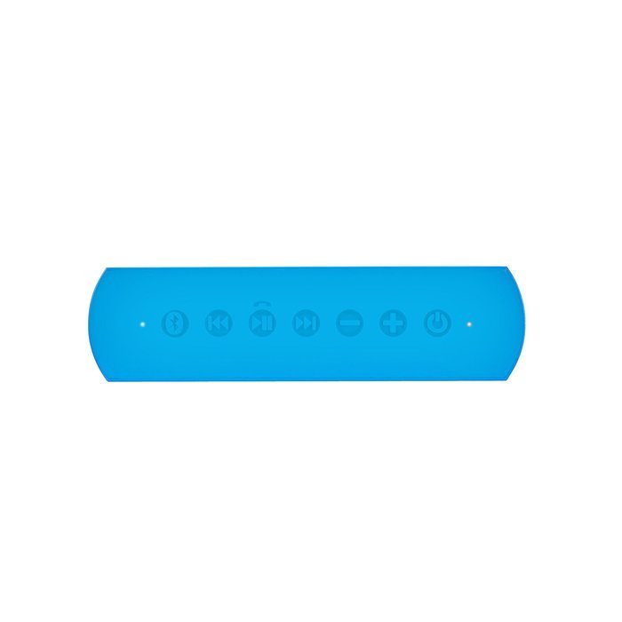 iLuv Rechargeable Splash-resistant Stereo Bluetooth Speaker with Jump-Start Technology-Blue N10
