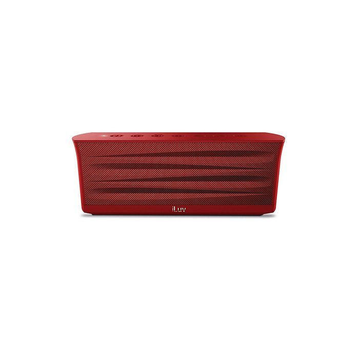 iLuv Rechargeable Splash-resistant Stereo Bluetooth Speaker with Jump-Start Technology-Blue N12