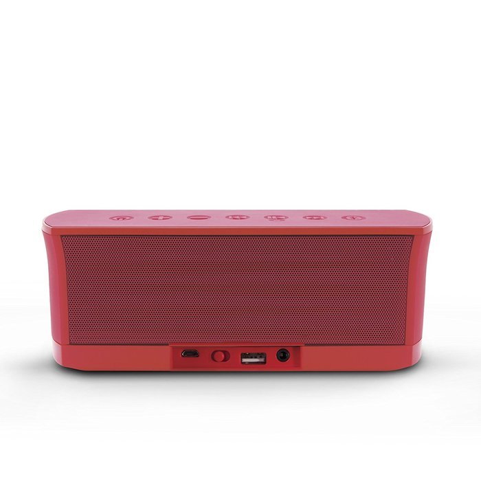 iLuv Rechargeable Splash-resistant Stereo Bluetooth Speaker with Jump-Start Technology-Blue N15