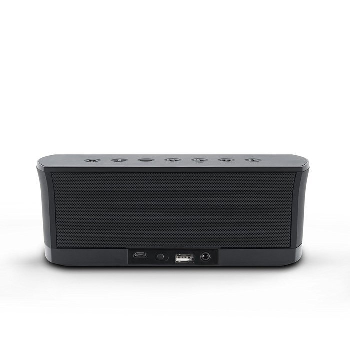 iLuv Rechargeable Splash-resistant Stereo Bluetooth Speaker with Jump-Start Technology-Blue N23