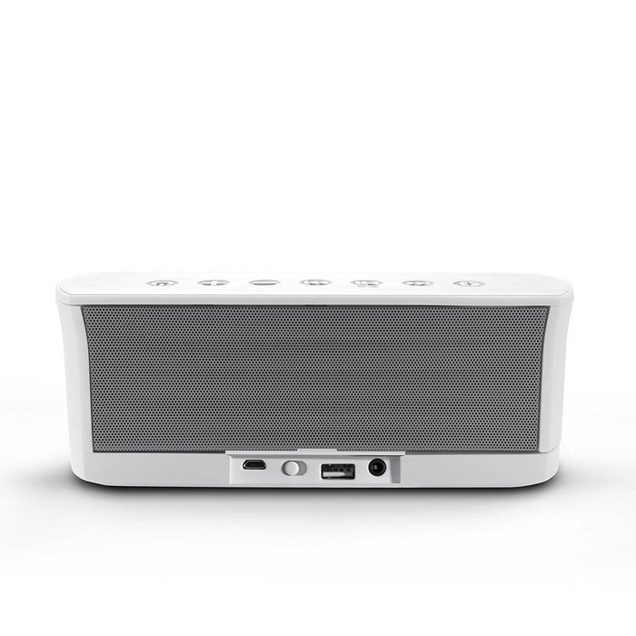 iLuv Rechargeable Splash-resistant Stereo Bluetooth Speaker with Jump-Start Technology-Blue N30