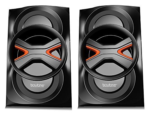 Boytone BT-326F, 2.1 Bluetooth Powerful Home Theater Speaker System, with FM Radio, SD USB ports, Digital Playback... N6