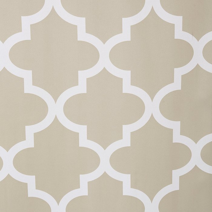 Best Home Fashion Room Darkening Morrocan Print Curtains - Antique Bronze Grommet Top - Grey- 52"W X 63"L - (1... N57