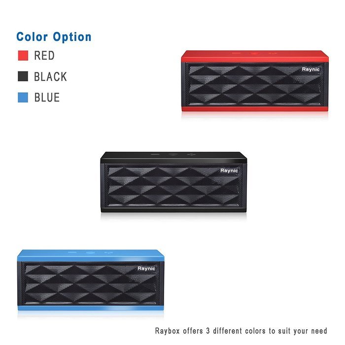 Raynic Ultra - Portable Wireless Bluetooth Speaker, Powerful Sound with built in Microphone, compatible with iPhones... N4