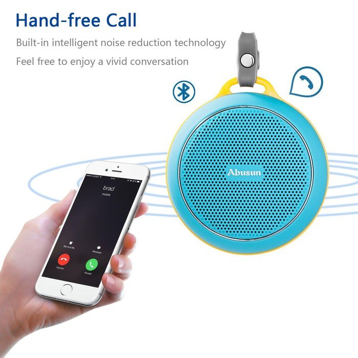 Abusun Wireless V4.1 Bluetooth Speakers HD Powerful Surround Sound Waterproof Shockproof Ultra Portable Sport... N9
