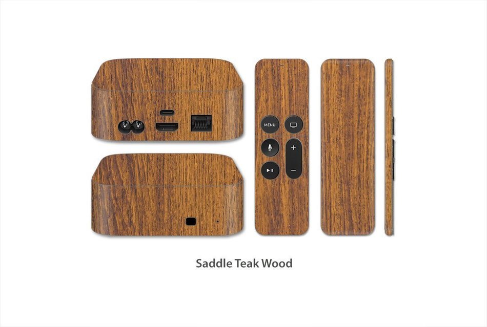 Stickerboy Wood Series Skin/Sticker/Decal for Apple TV 4th Gen (Mahogany) N6