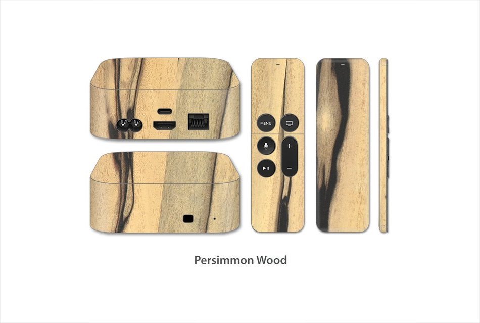Stickerboy Wood Series Skin/Sticker/Decal for Apple TV 4th Gen (Mahogany) N9