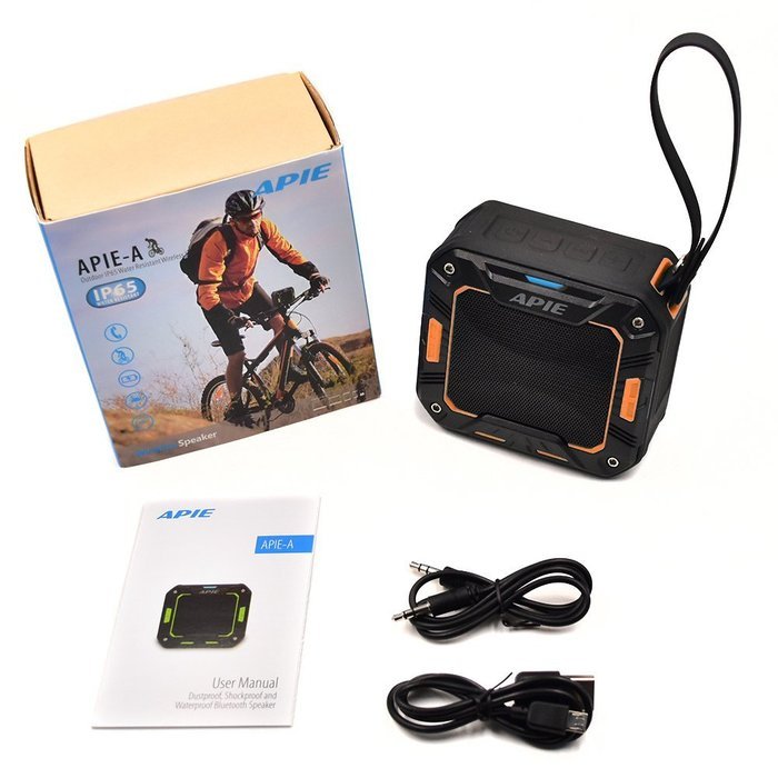 APIE Outdoor Bluetooth Speakers Portable Wireless Speakers (IP65 Water Resistant / Dustproof, 10 Hours Play Time... N21