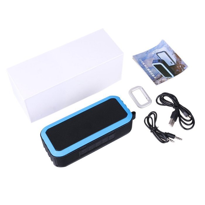Awkli Bluetooth Waterproof Speaker Wireless Shockproof Portable 5W Power HD Speaker with Carabiner Supported Music... N3