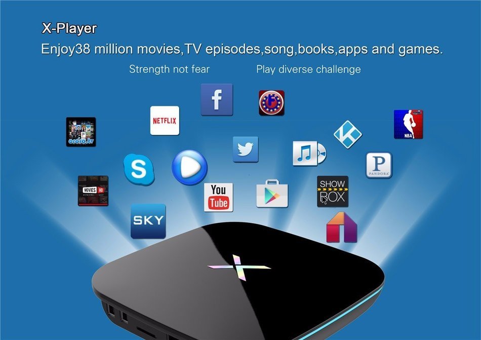M.Way Amlogic S912 Android 6.0 TV Box Bluetooth 4.0 HD Octa-core 2GB+16GB Dual WiFi 2.4GHz 5.8GHz H.265 4K2K 60fps... N4