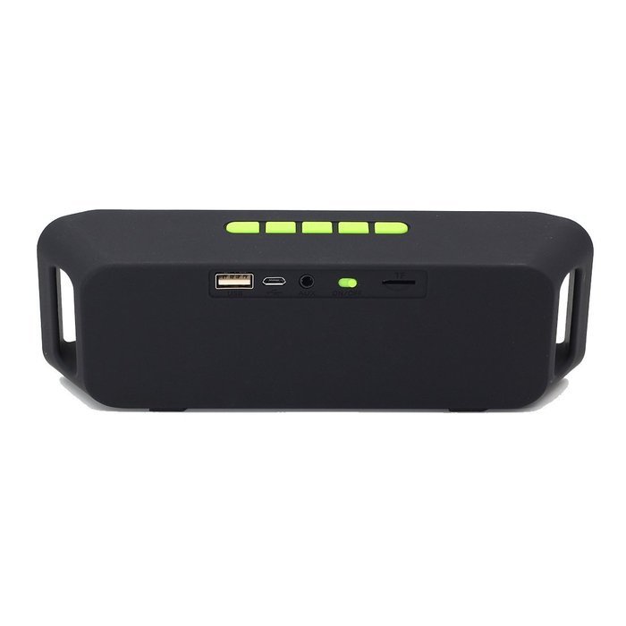 PuiSsant Bluetooth 4.0 Portable Wireless Speaker TF card USB FM Radio Green N3
