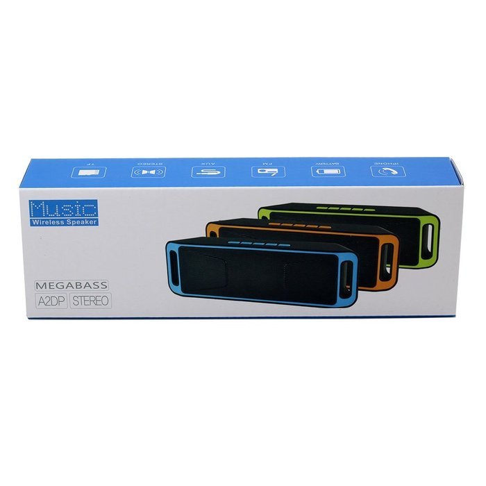 PuiSsant Bluetooth 4.0 Portable Wireless Speaker TF card USB FM Radio Green N4