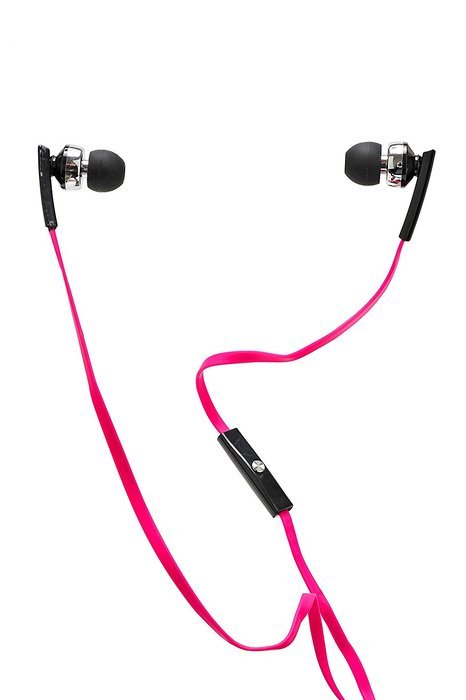 2BOOM Professional Sound Wired Earbuds with Microphone and Volume Control Pink N2