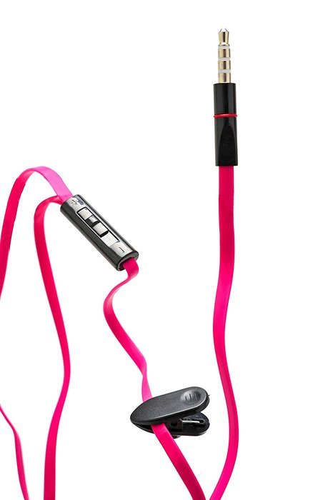 2BOOM Professional Sound Wired Earbuds with Microphone and Volume Control Pink N3