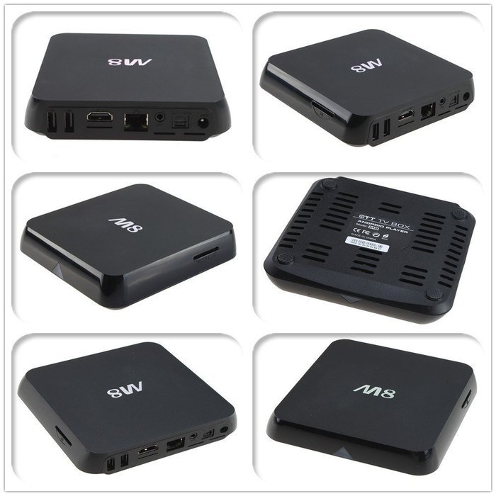 AGPtek M8 Android 4.4 Amlogic Quad Core Smart TV BOX 2G/8G Fully Loaded Media Player Dual-WIFI 4K TV Android 4.4...