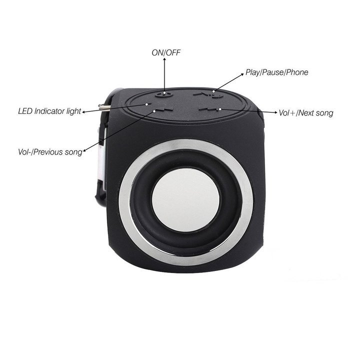 Mini Speaker,ELEGIANT Portable IPX7 Waterproof Shower Speaker Bluetooth Wireless Stereo Speaker with Powerful... N5