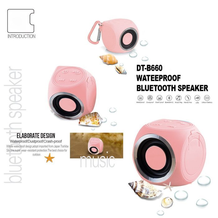 Mini Speaker,ELEGIANT Portable IPX7 Waterproof Shower Speaker Bluetooth Wireless Stereo Speaker with Powerful... N38