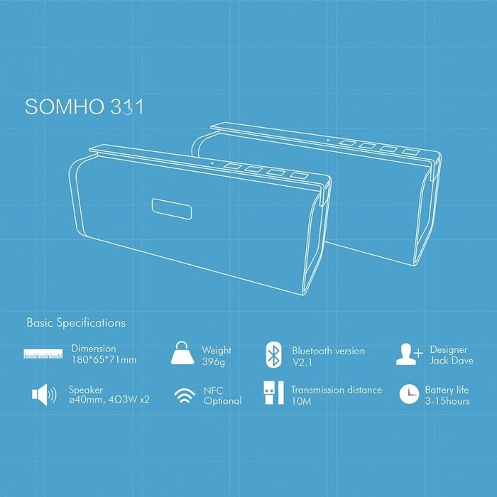 Braudel Portable Super Bass Wireless Bluetooth Speaker, Build-in Microphone for Hands-free Call, FM Radio for... N6