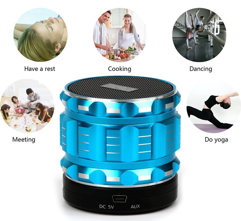 Bluetooth Speakers,Ubit Portable Wireless Speaker with Microphone for Phone LED Flash Mini player Support TF Card... N8